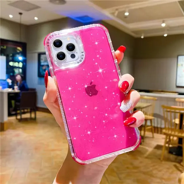 Shining Glitter Shockproof Case (For iPhones)