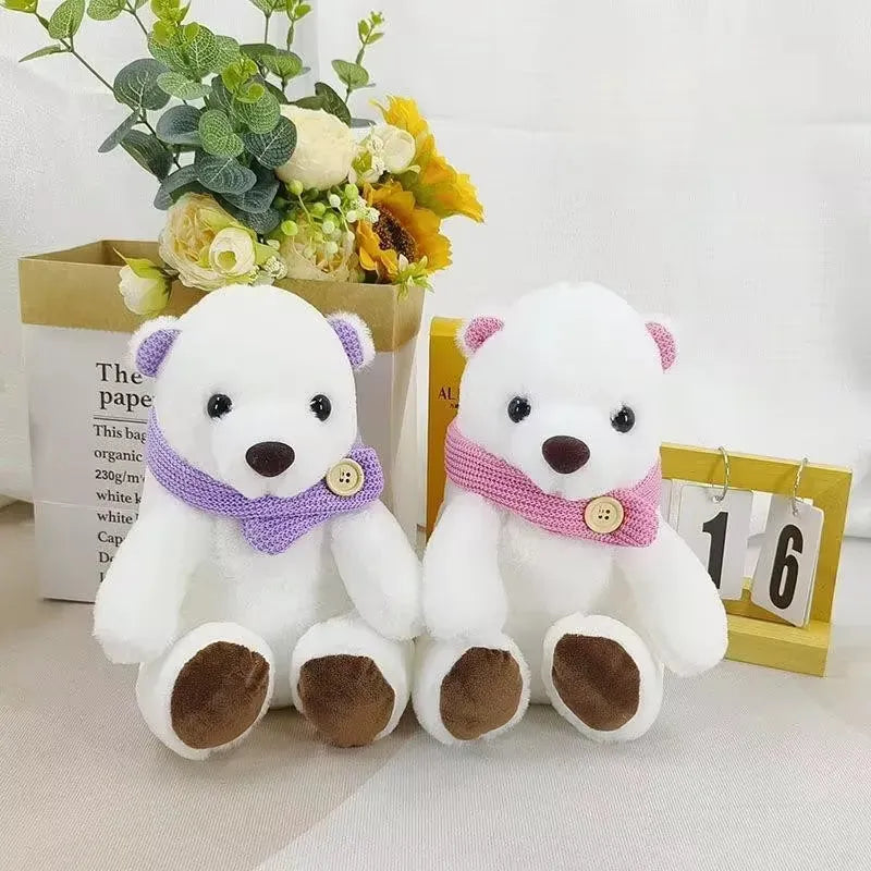 Scarf Polar Bear Plushie (20 cm)