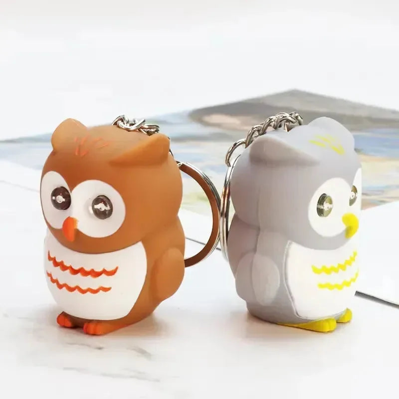 Hoot of Wisdom LED Owl Keychain