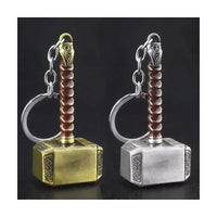 Porte-clés en métal Marteau de Mjolnir 