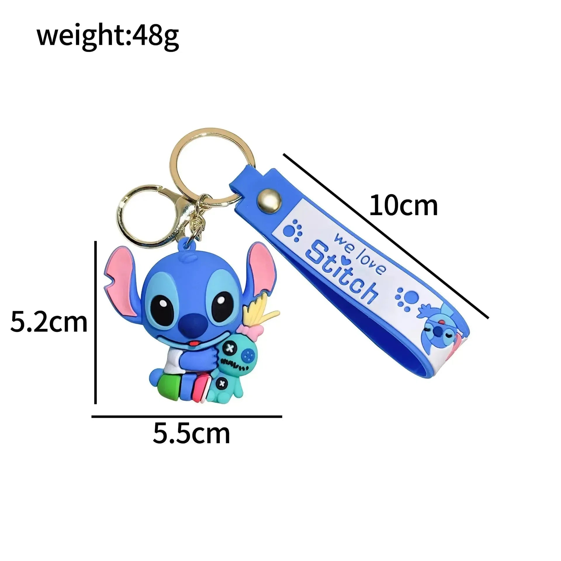 Ohana Outings Stitch Keychain
