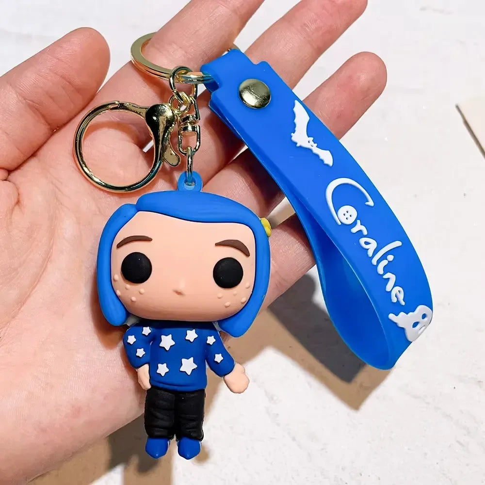 Gothic Coraline 3D Keychain