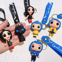 Gothic Coraline 3D Keychain