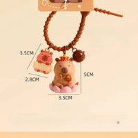 Quirky Charm Capybara Crew Keychain
