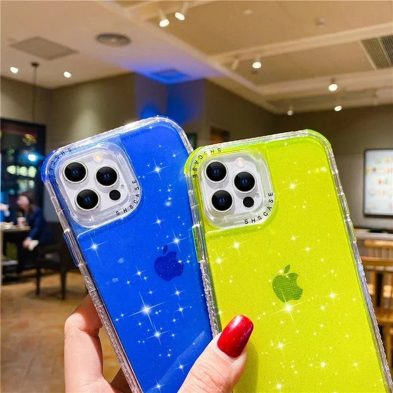 Shining Glitter Shockproof Case (For iPhones)