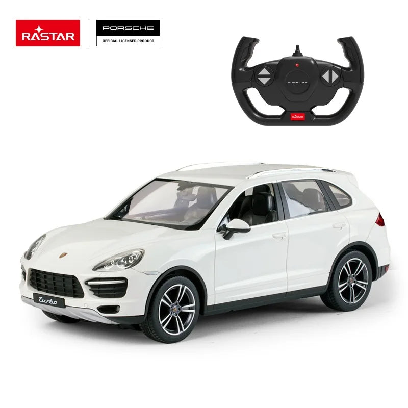 RASTAR Porsche Cayenne Turbo Licensed 2.4g Trending Product Remote Control Toy With Led Lights 4 Channel Rc Car 1:14 Electric Plastic - Bear Hugs