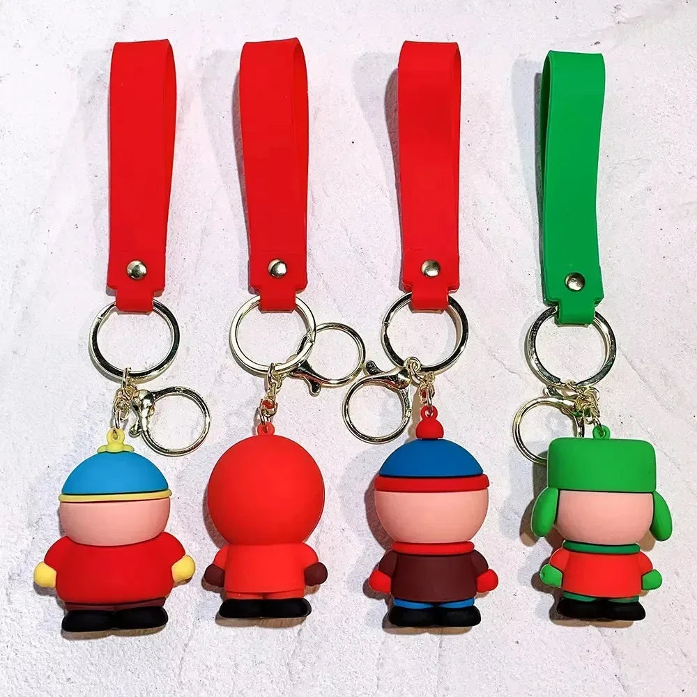 Quirky South Park Squad Keychain