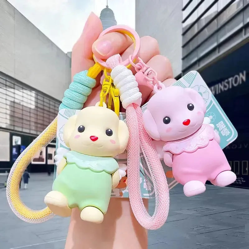 Forest Poodle Dog Squad Keychain