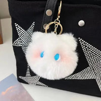 Purrfect Peepers Cat Head Keychain