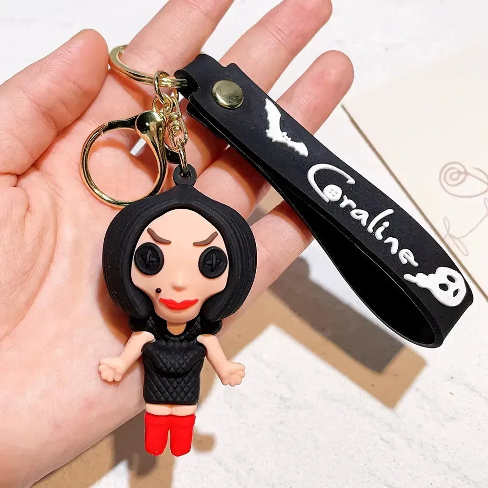 Gothic Coraline 3D Keychain