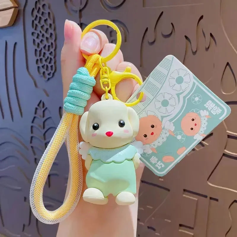 Forest Poodle Dog Squad Keychain