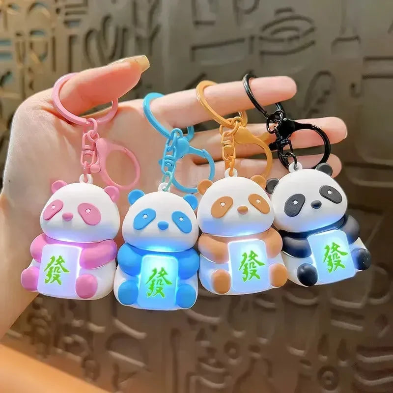 Panda-Monium Glowing LED Keychain