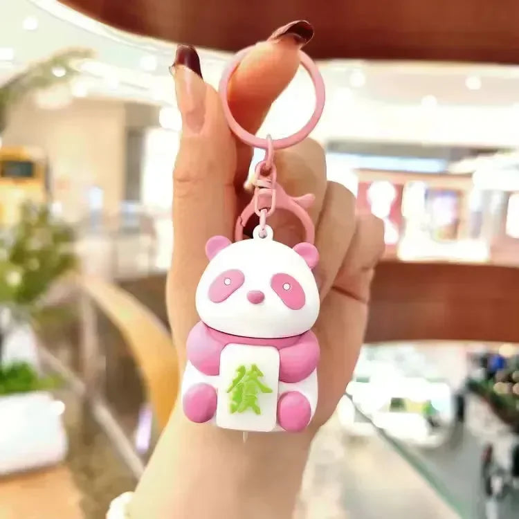Panda-Monium Glowing LED Keychain