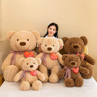 Cute Teddy Bear Embroidered Heart Plush Toy (60 cm)