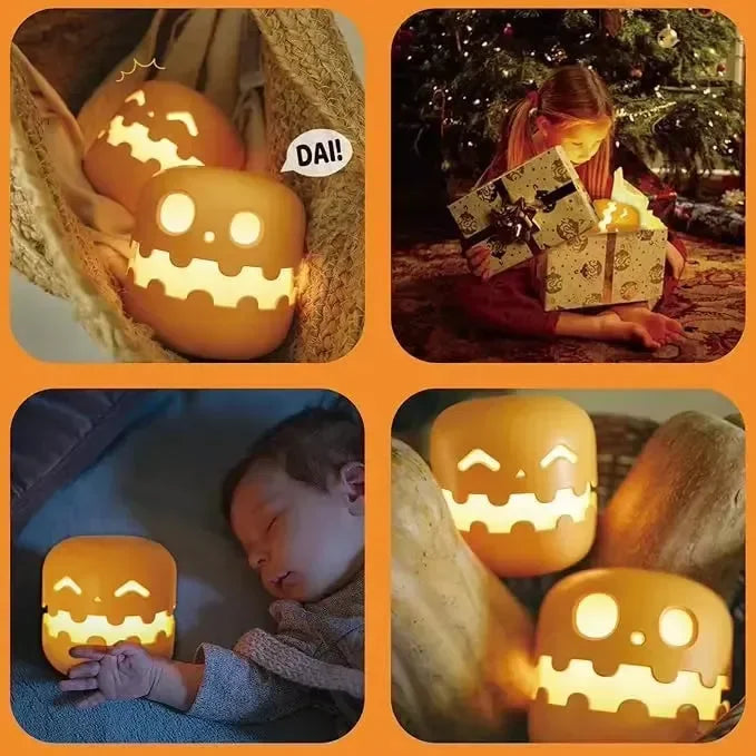 Glow-Lantern Pumpkin Night Lamp