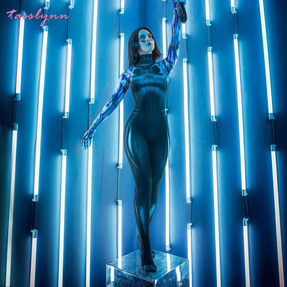 Alita Battle Angel Rosa Salazar Costumes Alita Cosplay Jumpsuit Spandex Halloween Costumes for Women Party Suit Adults - Bear Hugs