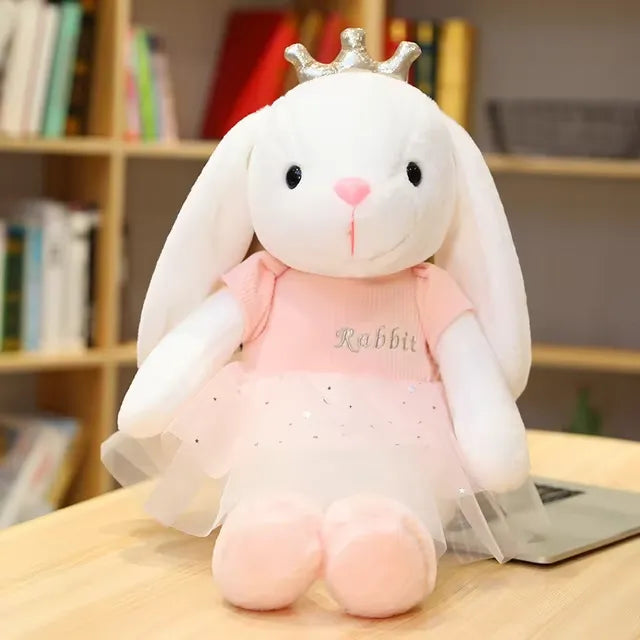 Kawaii Crown Bunny Plush Toy (45 cm)