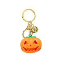 Spooky Sparkle Pumpkin LED Keychain
