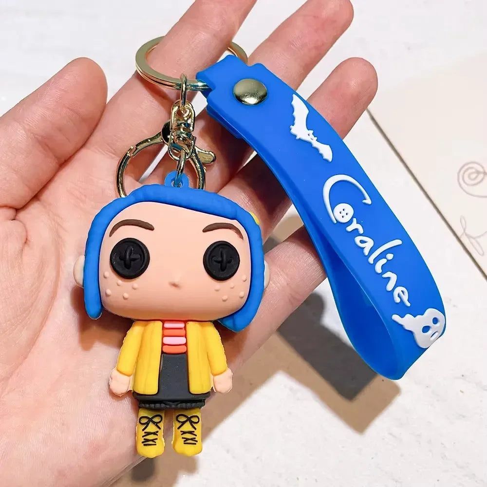 Gothic Coraline 3D Keychain