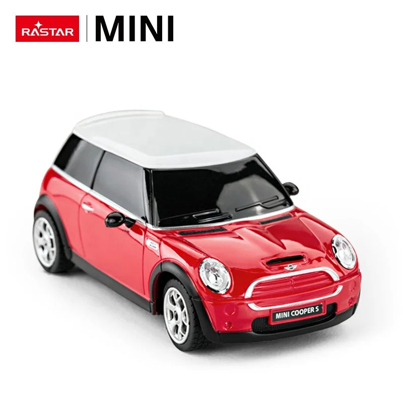 RASTAR RC 1:24 MINI COOPERS Model Control Cars Toys Color Battery Operated 4CH Scale Down in Red Yellow Blue Electric Plastic AA - Bear Hugs