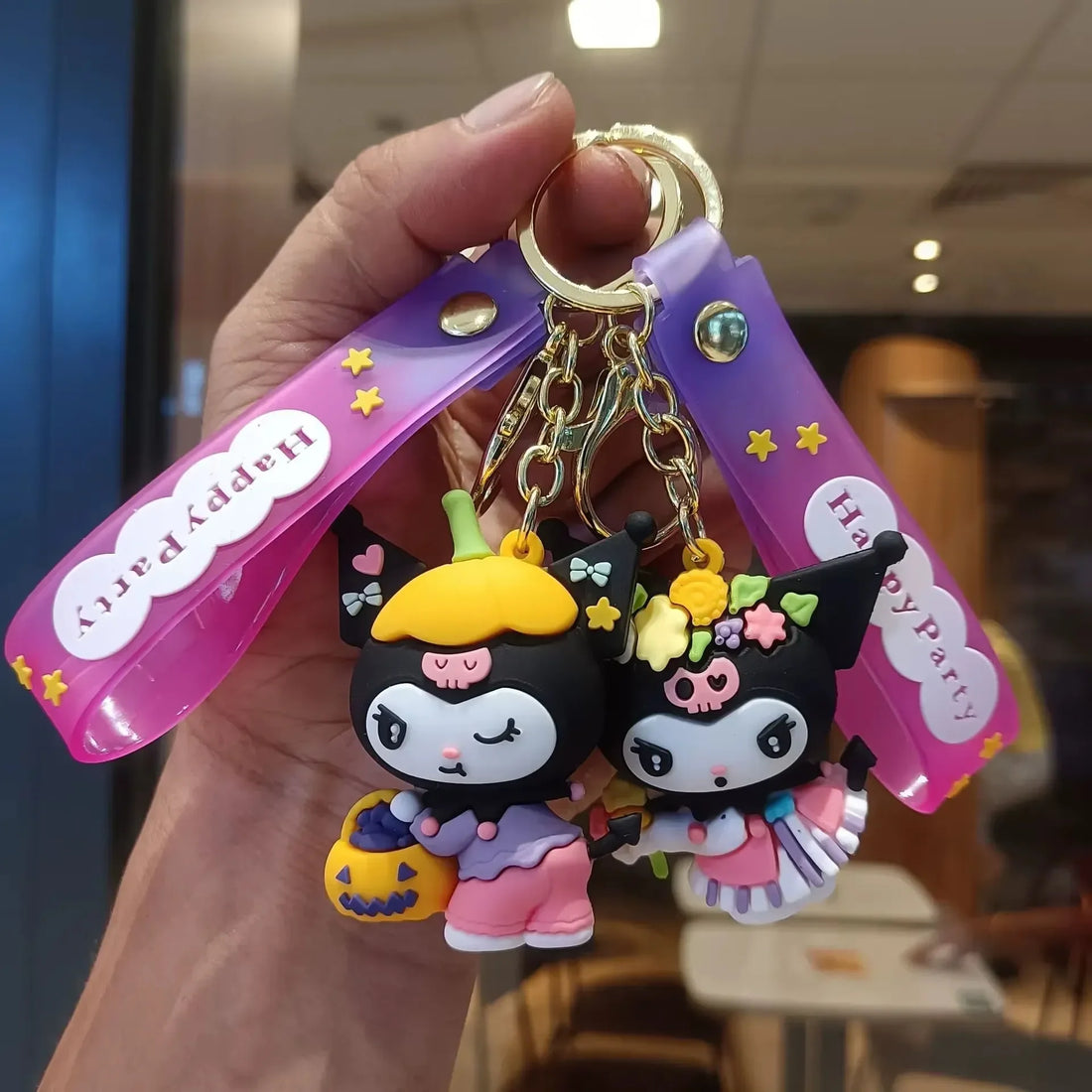 Kuromi Spooky Chic 3D Keychain
