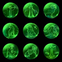 Zodiac Glimmer Orb Keychain
