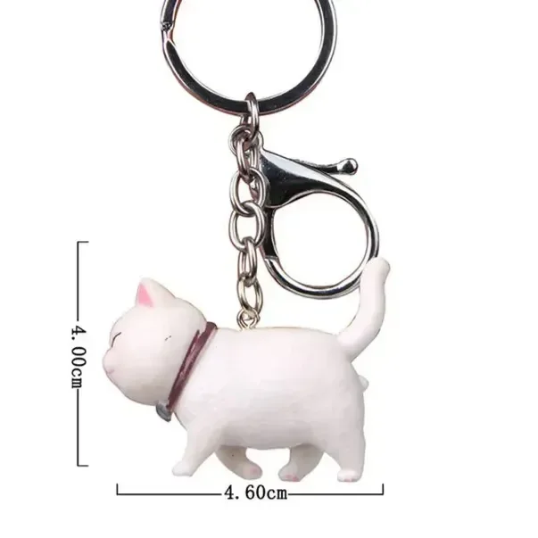Happy Strides Walking Kitty Keychain