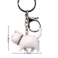 Happy Strides Walking Kitty Keychain