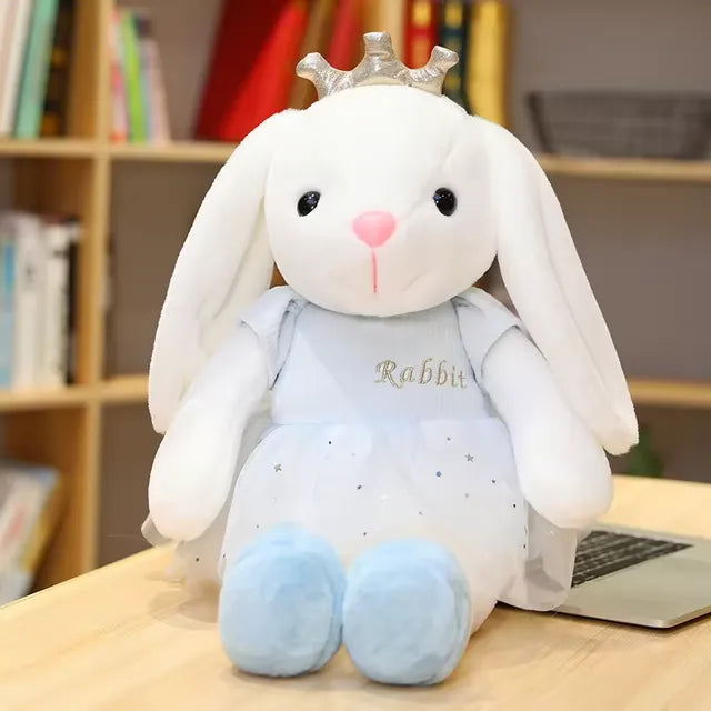 Kawaii Crown Bunny Plush Toy (45 cm)