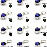 Zodiac Glimmer Orb Keychain