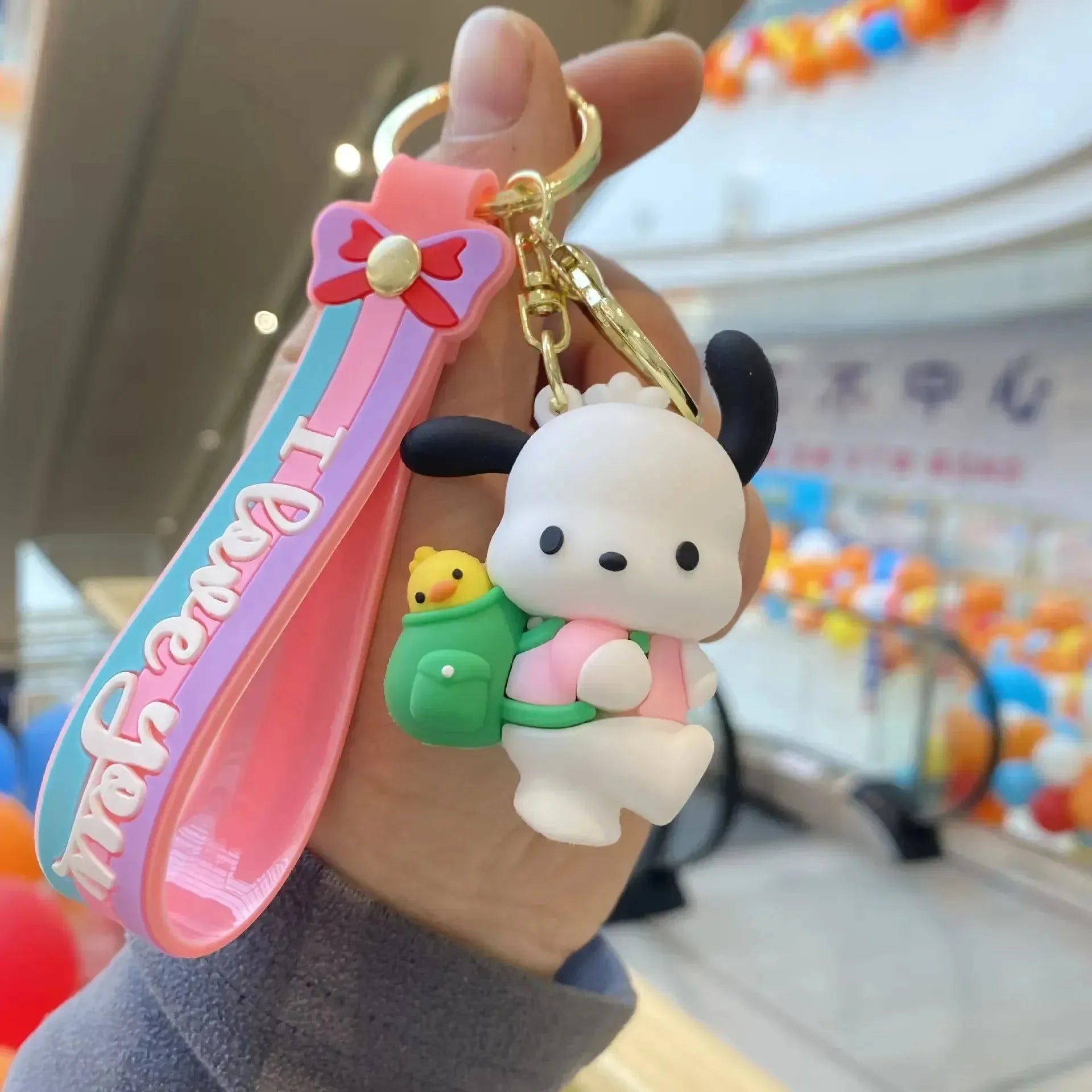 Pochacco Loves You 3D Keychain
