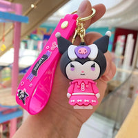 Kuromi Pink Rebellion Keychain