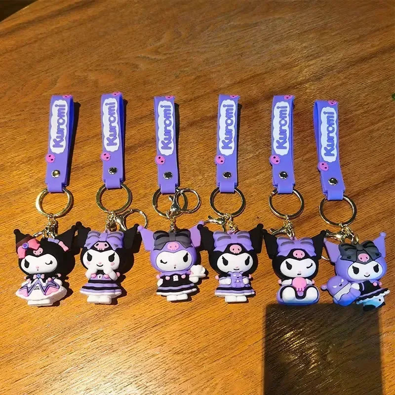 Kuromi Style Squad 3D Keychain