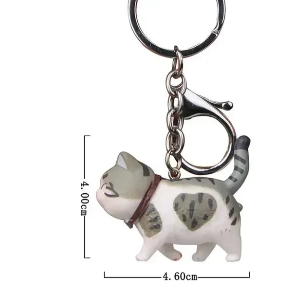 Happy Strides Walking Kitty Keychain