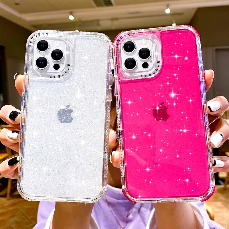 Shining Glitter Shockproof Case (For iPhones)