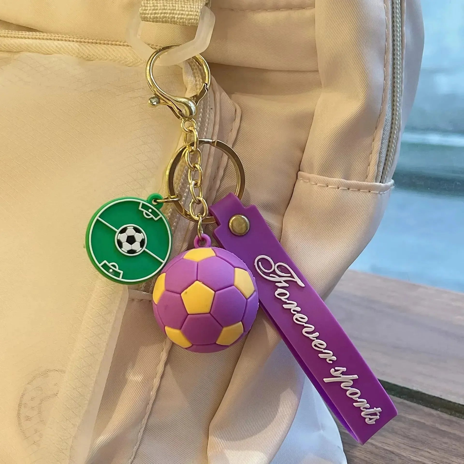 Kick It Now Premium Football Keychain