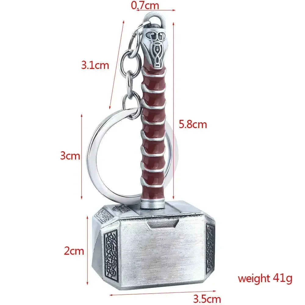 Porte-clés en métal Marteau de Mjolnir 