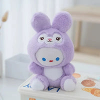 Colorful Bunny Buddies Plush Keychain