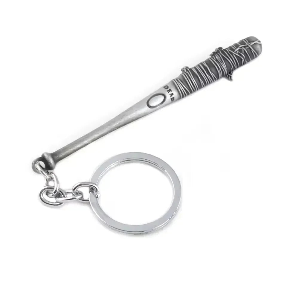 Negan Baseball Bat Metal Keychain