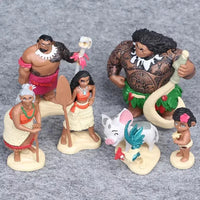 Figurines d'action Vaiana d'Ocean's Allies (lot de 5) 