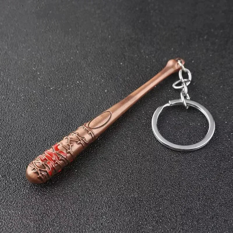 Negan Baseball Bat Metal Keychain