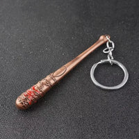 Negan Baseball Bat Metal Keychain