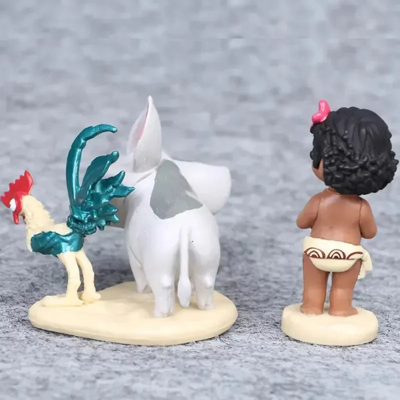 Figurines d'action Vaiana d'Ocean's Allies (lot de 5) 