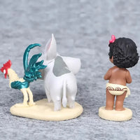 Figurines d'action Vaiana d'Ocean's Allies (lot de 5) 