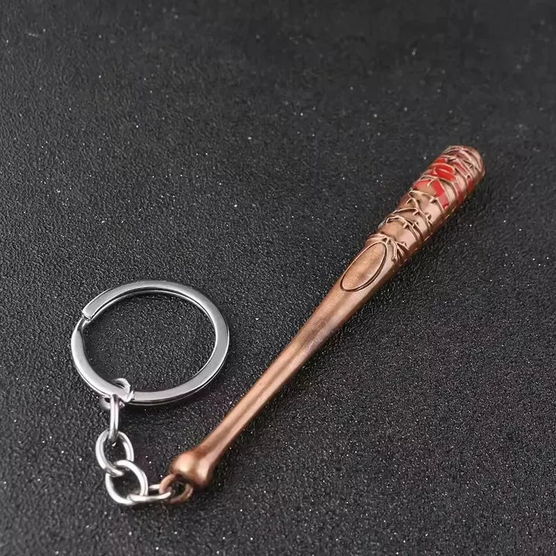 Negan Baseball Bat Metal Keychain