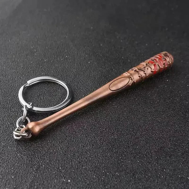 Negan Baseball Bat Metal Keychain