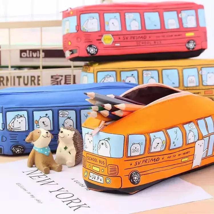 All Aboard Creative Bus Pencil Pouch