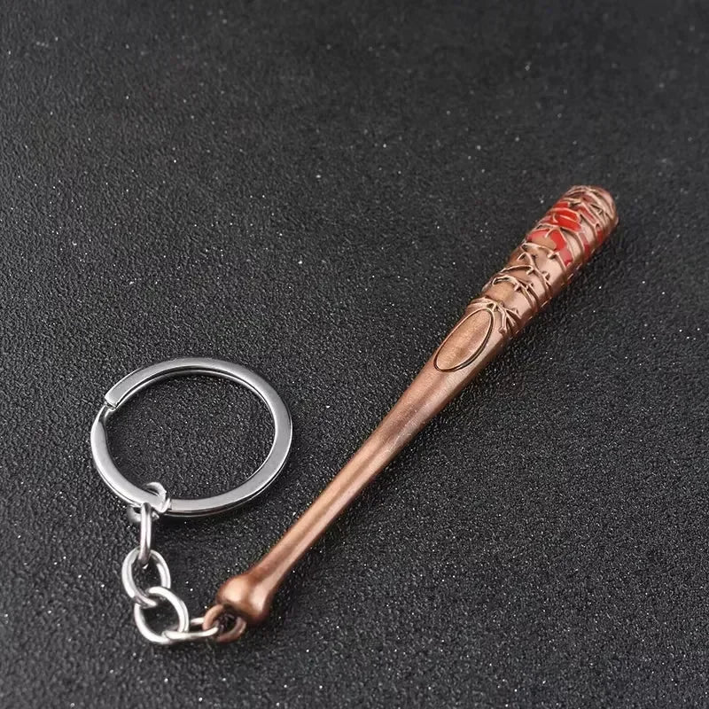 Negan Baseball Bat Metal Keychain