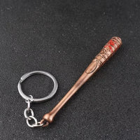 Negan Baseball Bat Metal Keychain