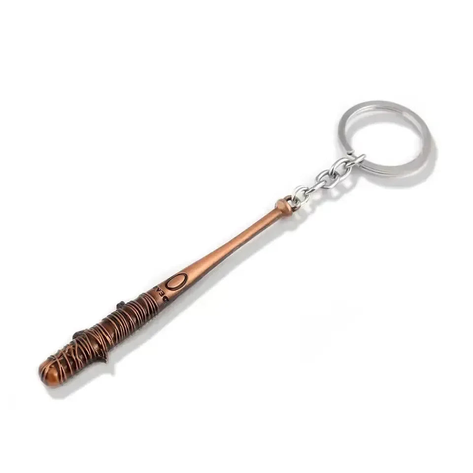 Negan Baseball Bat Metal Keychain